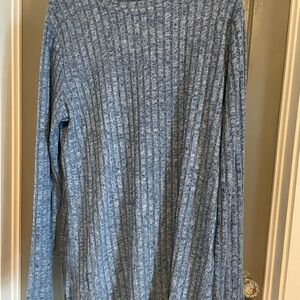 Men's Ribbed Long-Sleeve Sweater - Heather Gray